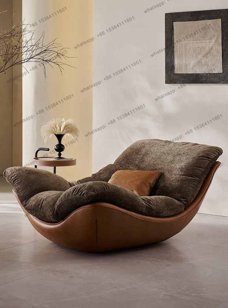 Nordic creative modern minimalist living room leisure chair sofa lazy sofa bedroom senior chair