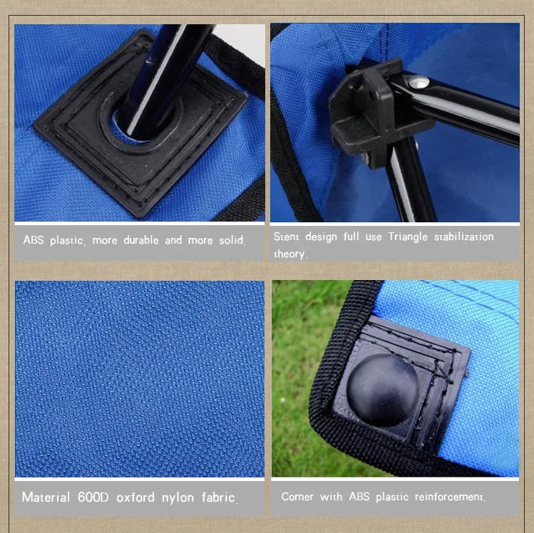 Portable Folding Camping Chair - with Cup Holder, Oxford Cloth ZM103