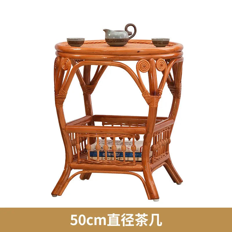 Rattan Chair Casual Rocking Chair Natural Real Rattan Recliner Balcony Rocking Chair Adult