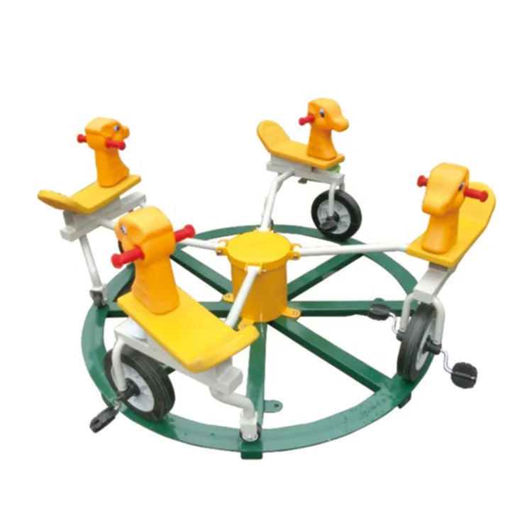 2026 Factory Price Hot Selling Premium Electric High Quality Play Spinning Outdoor  Merry-Go-Round Experience for Kids Outdoor P