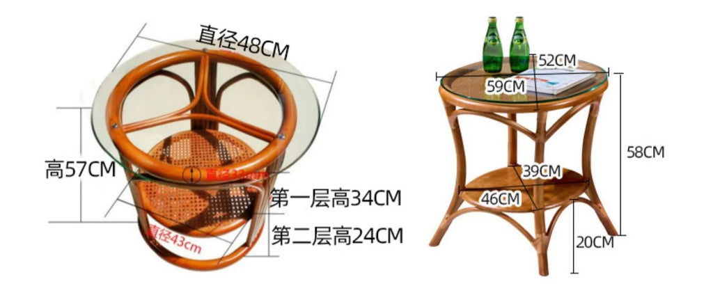 Rattan rocking chair Adult leisure recliner Natural rattan Xiao real rattan free chair Elderly solid wood new Chinese rocking ch