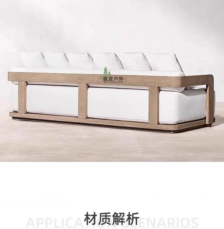 Outdoor sofa rattan woven designer creative sample Nordic board house rattan chair garden terrace furniture