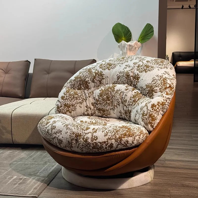 ZMLUltra-Simple Single Person Swivel Sofa Chair Living Room Balcony Sofa Recliner Modern Minimalist