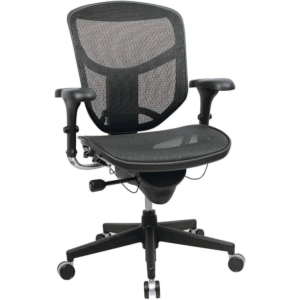 Ergonomic Mid Back Mesh Office Chair Black