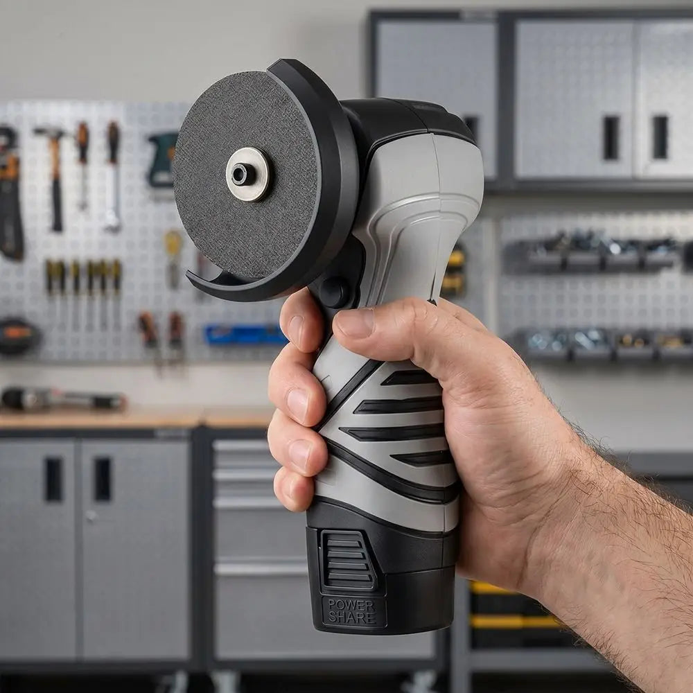 Cordless Design Electric Angle Grinder Protective Guard Compact Cordless Angle Grinder Tool One-touch Control Switch