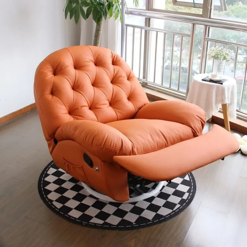 Electric Eggshell Lounge Chair Single Sofa for Living Room Bedroom Small Apartment Multi Functional Lazy Cinema Seat