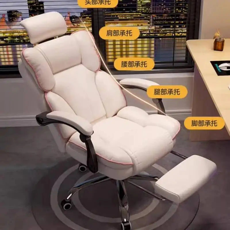 Mobile Ergonomic Office Chair Recliner Computer Bedroom Accent Office Chair Gameing Study Sillas De Oficina Office Furniture