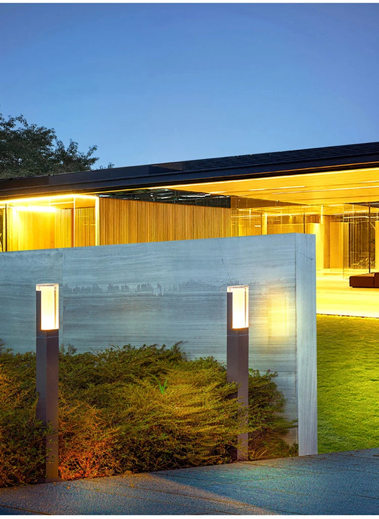 Outdoor LED Lawn Lamp 30CM 60CM 80CM 85~265V Waterproof IP65 Aluminum Acrylic Street light For Garden Courtyard Villa Lighting