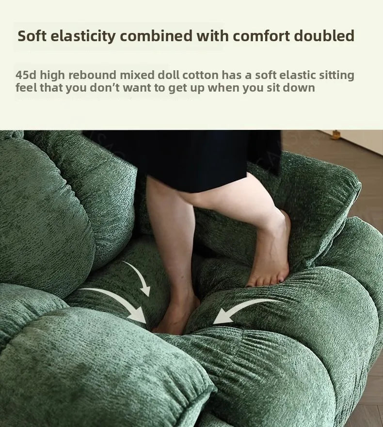 Electric Recliner Chair First-Class Cloud Single Sofa Living Room Multifunctional Lazy Lounge Swivel Recliner Sitting Sleeping