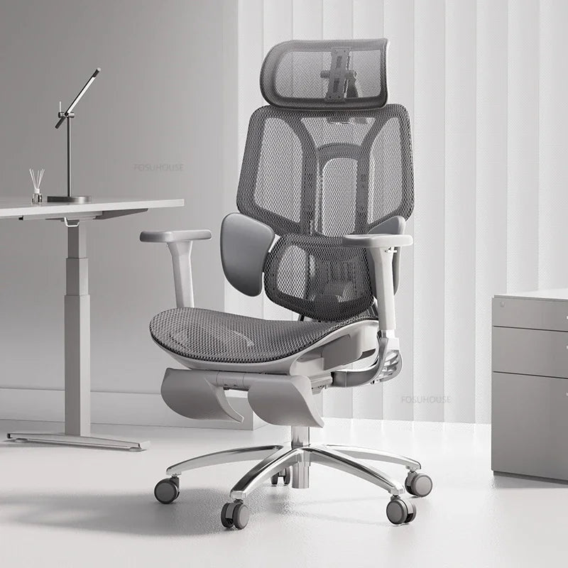 European Ergonomic Office Chairs Home Computer Chair Gaming Chair Nordic Office Furniture with Backrest Waist Protector Armchair
