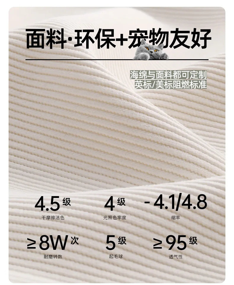 Cloud round sofa chair, vacuum compression single sofa, corduroy living room sofa