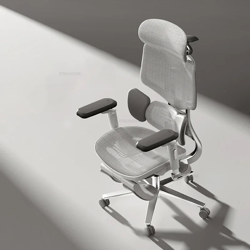 European Ergonomic Office Chairs Home Computer Chair Gaming Chair Nordic Office Furniture with Backrest Waist Protector Armchair