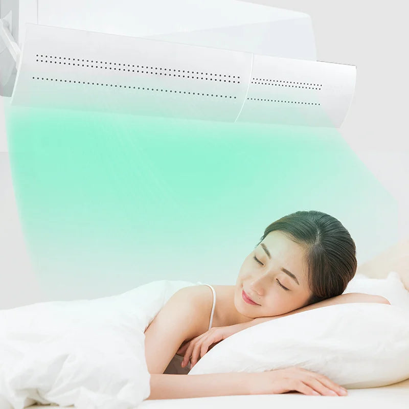 Air Conditioner Wind Deflector, Postpartum Baby Infant Anti-Direct Blow Air Duct Cover Air Outlet Wind Deflector Hanging Unit Wi