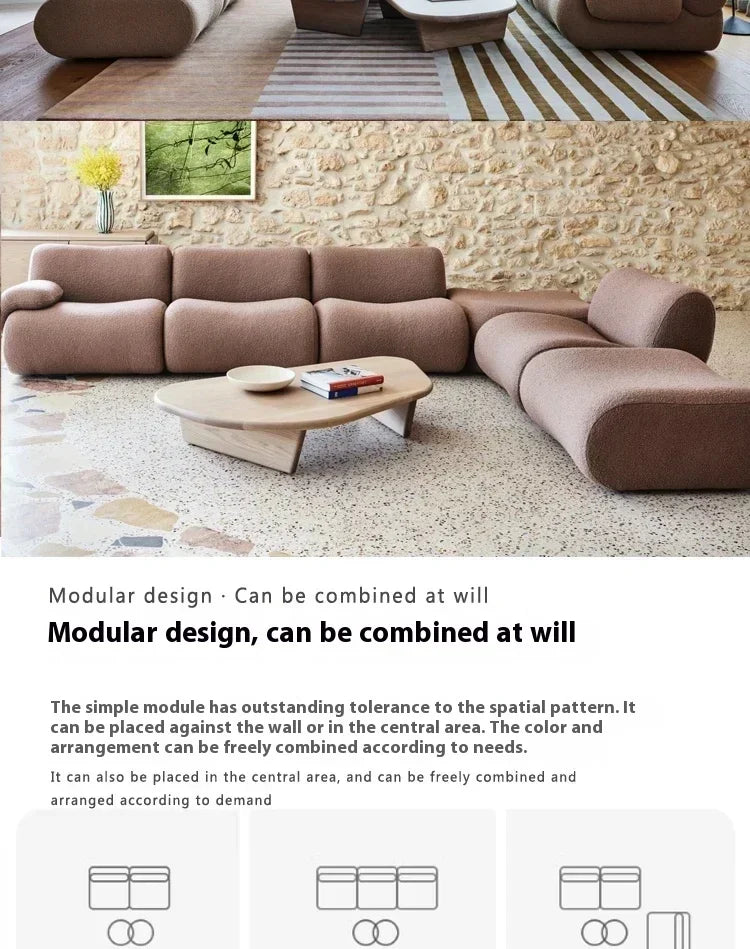 Elegant Large Living Room Sofas European Brown Double Puffs Compressed Sofas Recliner Nordic Designer Muebles Unique Furniture