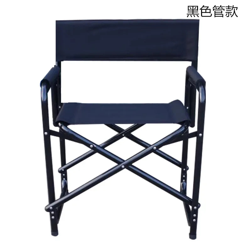 Aluminum Alloy Director’s Chair with Side Table, Portable Folding Fishing Stool, Relaxing Laptop Desk, Outdoor Picnic Gear