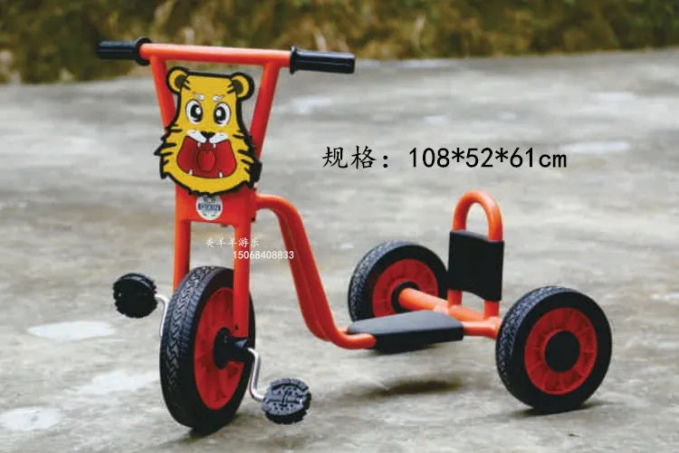 Tricycles, children's two person bicycles, outdoor twin bicycles, three person bicycles, multiple person rotating carts