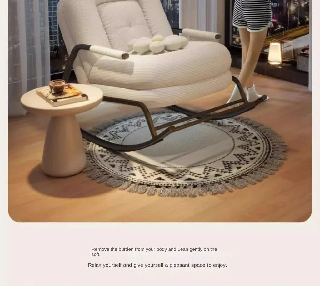 Lazy rocking chair Lazy sofa Home balcony Leisure living room Siesta chair Single Internet celebrity bedroom Siesta recliner