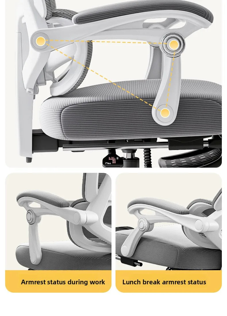 Ergonomic Gaming Chair Home Office Chair Lumbar Support Adjustable Height Reclining Study Learning Desk Chair Game Chair