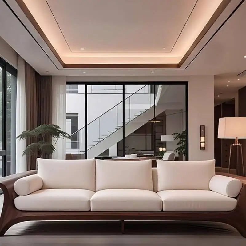 Cushion Vintage Living Room Sofas Aesthetic Beige Modern Living Room Sofas Mid Century Arm Divano Soggiorno Home Furniture