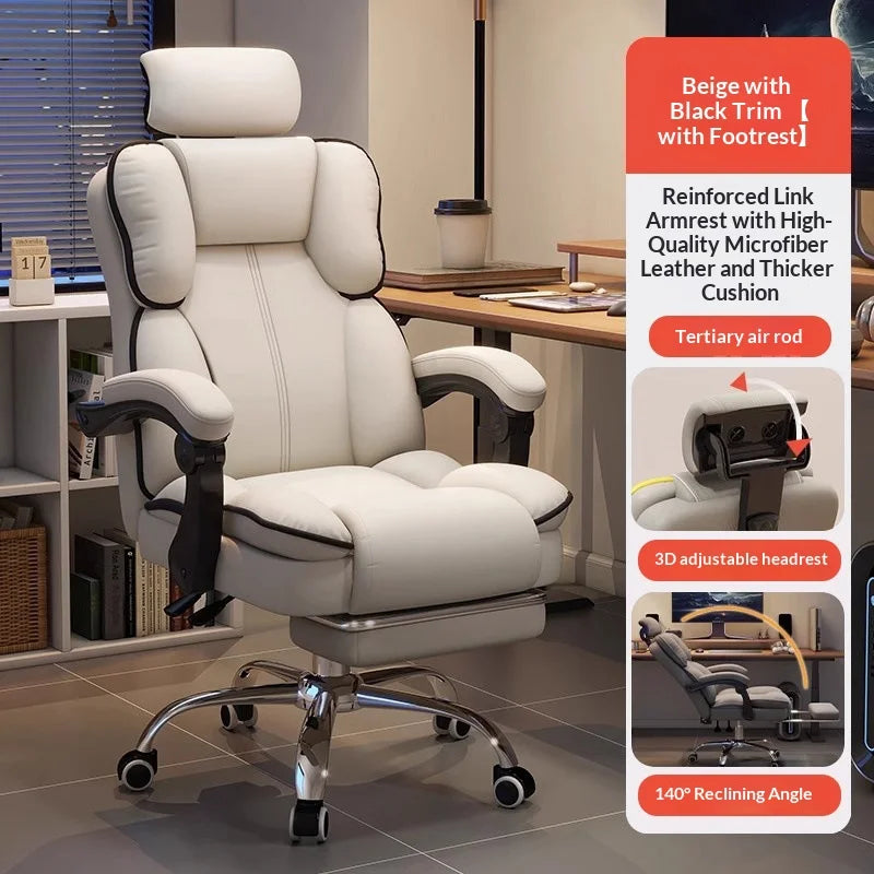 Ergonomic Office Chair Gaming Computer Desk Chair Adjustable Lumbar Swivel Headrest Breathable Mesh High Back Home Cadeira