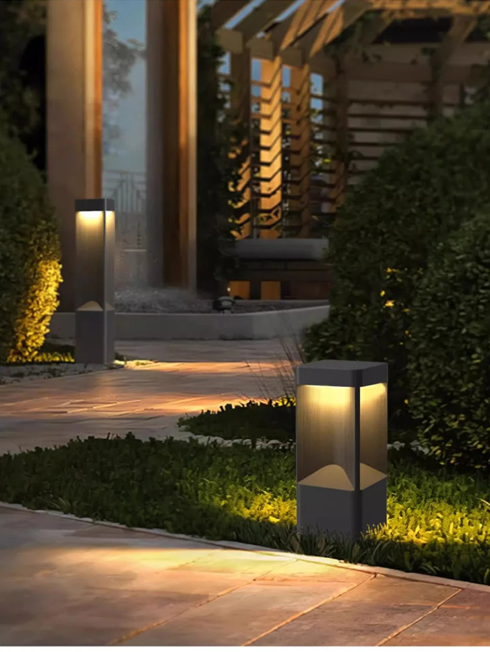 LED Lawn Lights Modern Waterproof Outdoor Garden Lamp Stainless steel Landscape Lighting for Yard Pathway Patio Villa Park Decor