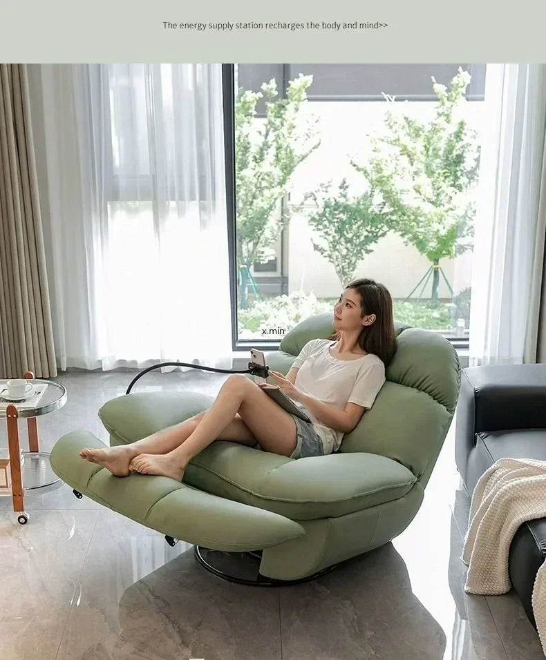 Smart Electric Lazy Sofa Recliner Single Leisure Chair with Sleep Function for Modern Living Room Lounge  Leather Sectional Sofa