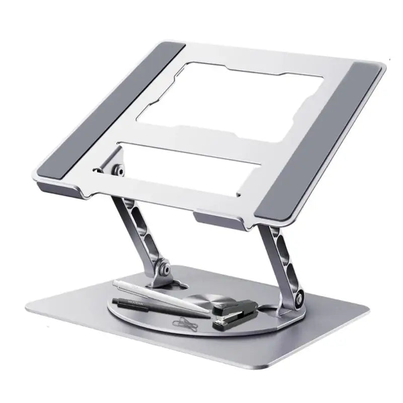652F Foldable Tablets Bracket Stand Portable Laptop Bracket Heat Dissipation Height Adjustable Stand with 360 Degree Rotating