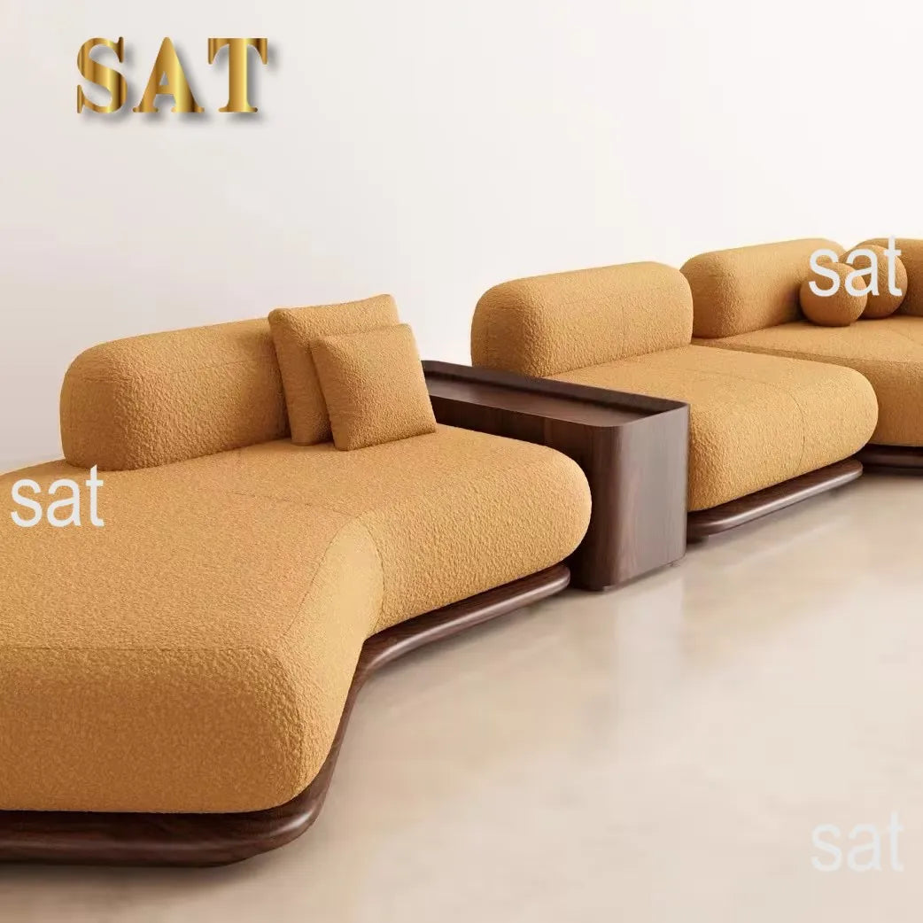 #Italian Luxury Multi-Person Sectional Sofa One Seat Set for Modern Hotels for Waiting Area & Negotiation Light & Stylish