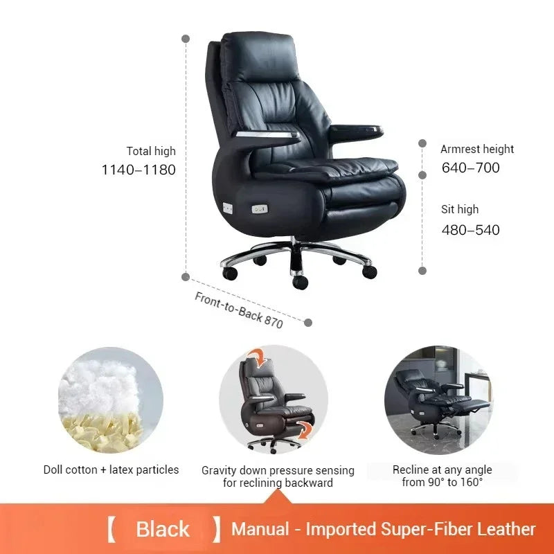 Recliner Boss Office Chairs Computer Armchair Ergonomic Relaxing Office Chairs Modern Multifunction Office Furniture Sillas LLOC