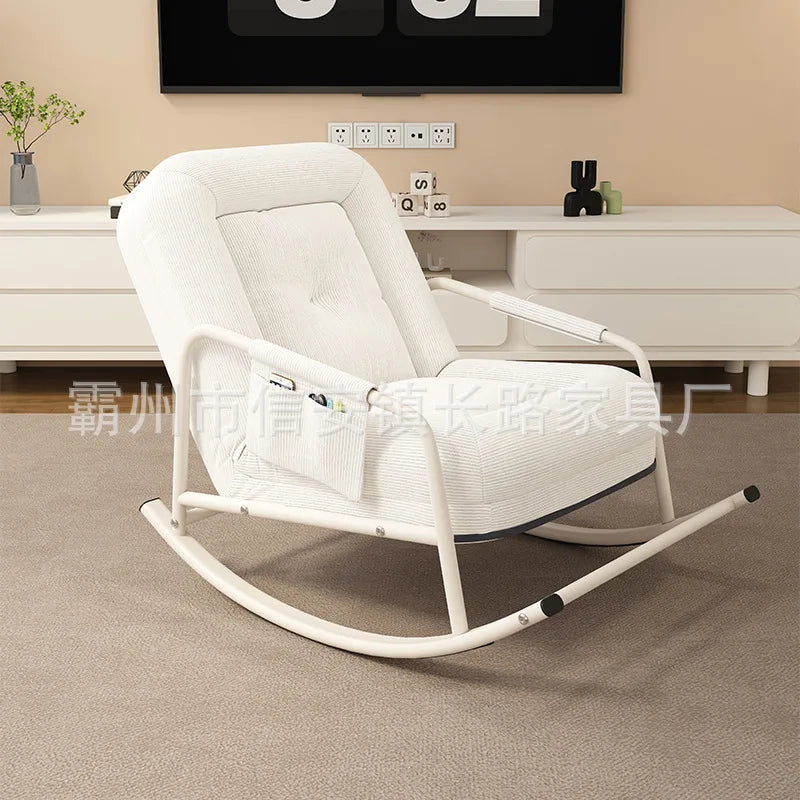 Lazy sofa balcony leisure living room light luxury single rocking chair recliner adult household human kennel