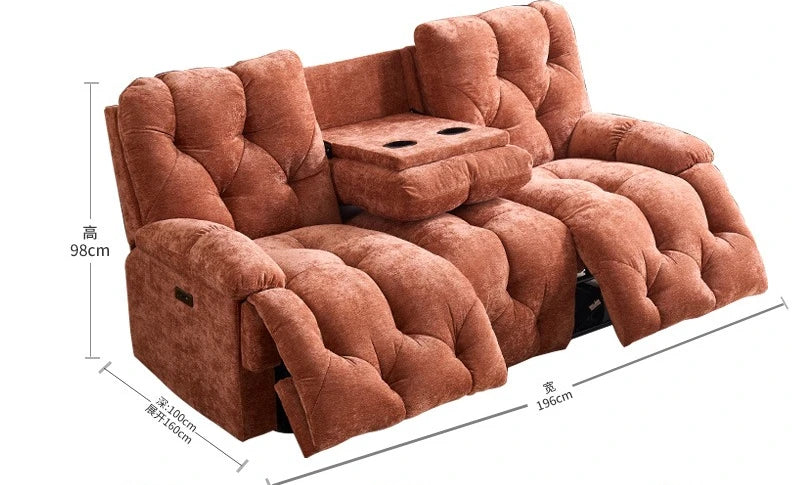 Multifunctional sofa, living room, home reclining and sleeping electric lazy sofa