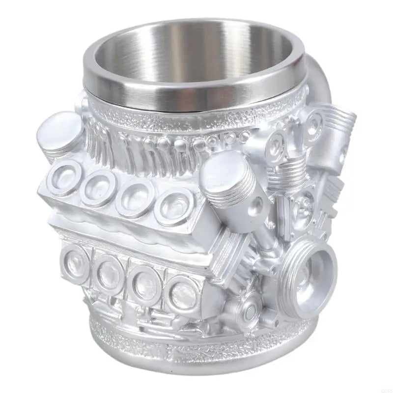 Automotive Themed Coffee Mug Stainless Steel Insert Water Cup For Office Use