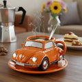 Gifts Funny Beetle Shaped Coffee Mug Unique Novelty Beetle-Shaped Coffee Cup Handmade Car Shaped Drink Mug for Desktop Ornament