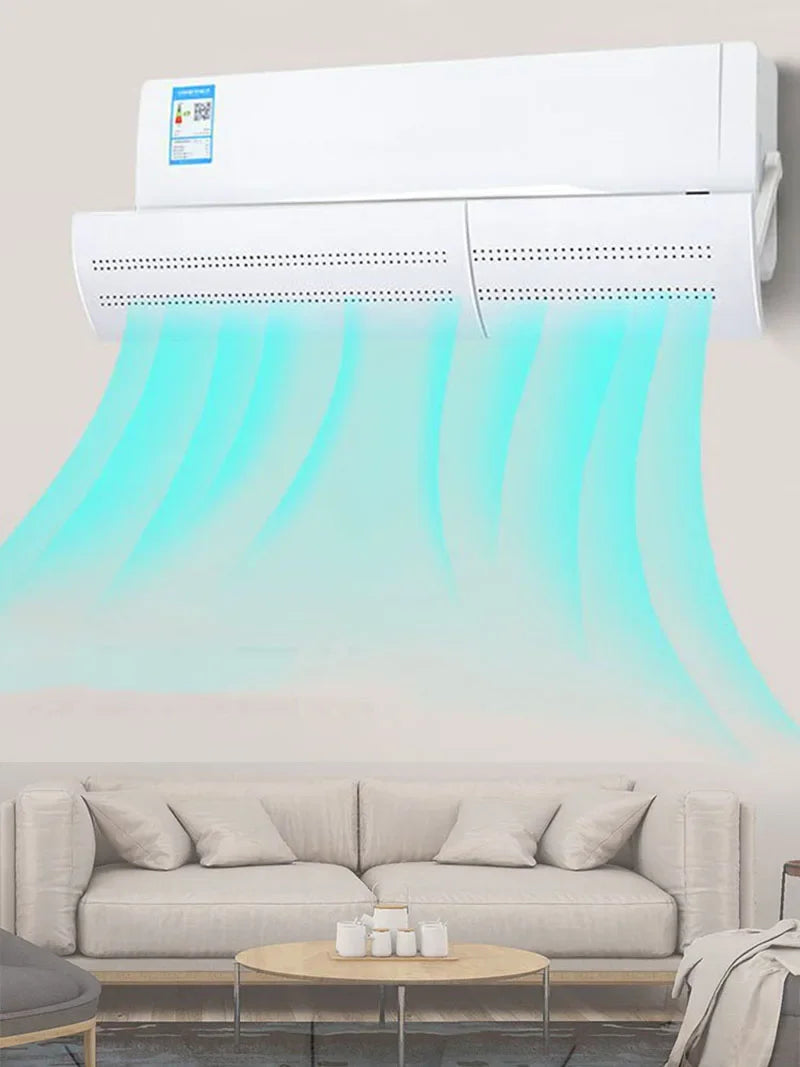 Air Conditioning Anti Direct Blowing Wind Shield Outlet Baffle Air Guide  Deflector Adjustable Punch Free Air Conditioner Covers
