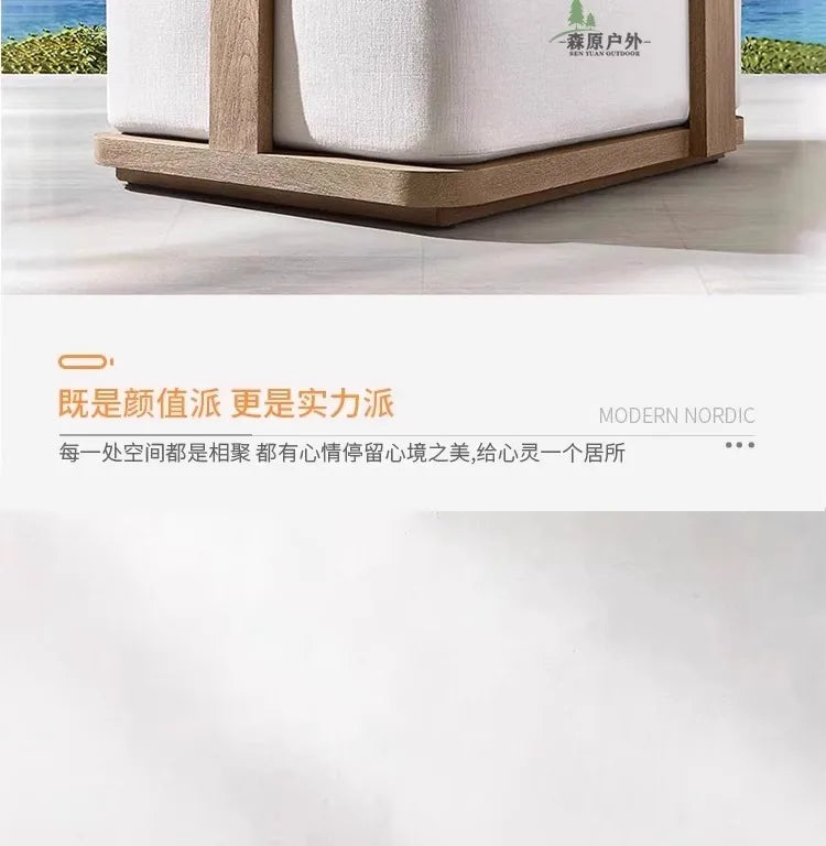 Outdoor sofa rattan woven designer creative sample Nordic board house rattan chair garden terrace furniture
