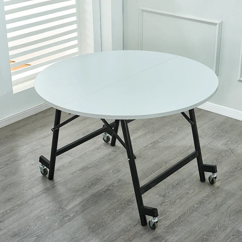 Light Luxury Solid Wood Dining Tables Nordic Dining Room Furniture Folding Kitchen Table Designer Household Pulley Dining Table