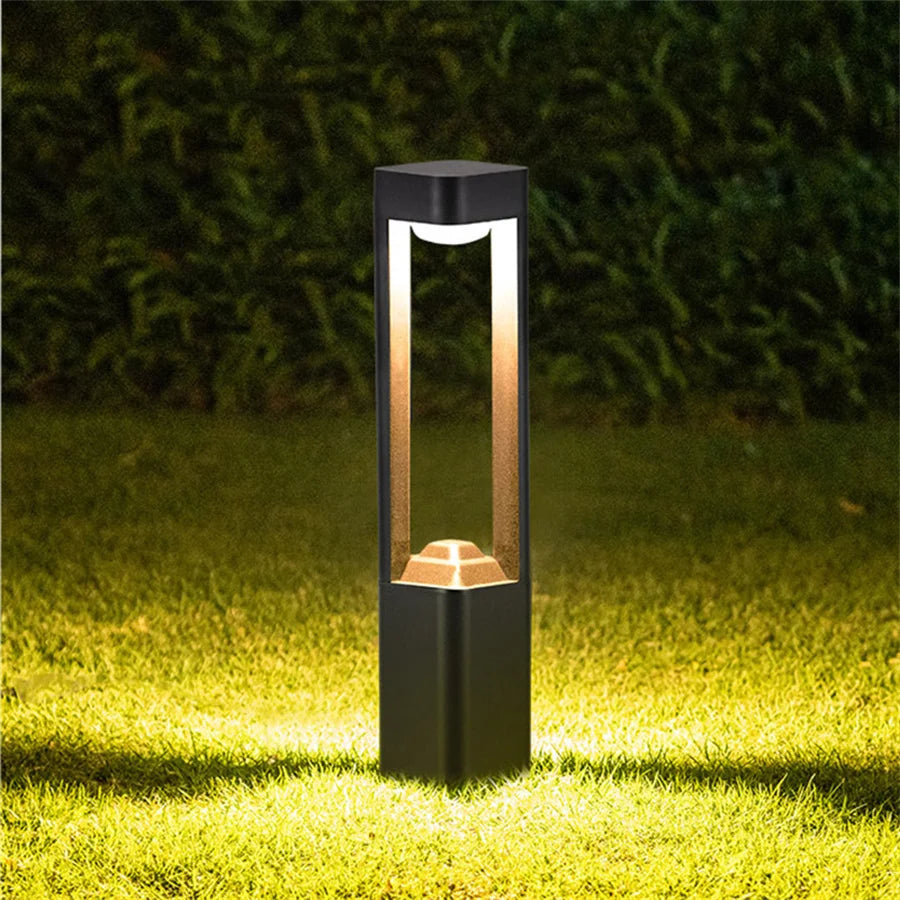 Outdoor Aluminum Landscape Bollard Lighting IP65 Waterproof Villa Pathway Pillar Light IP65 Waterproof Patio Exterior Floor Lamp