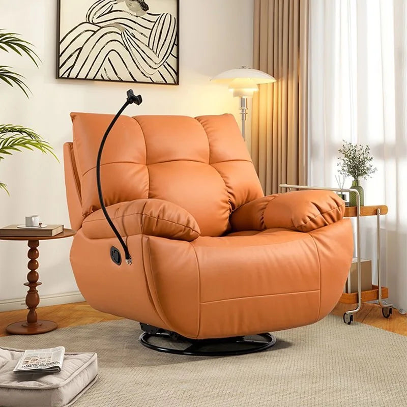 Modern Luxury  Living Room Swivel Electric Chairs Lounge Arm Rocking Sofa Single Reclinertufted Lazy Adults Furniture Designer