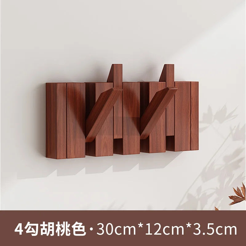 Piano Key Coat Racks Solid Wood Clothes Hanger Bedroom Entrance Wall Hanging Coat Rack Household Hat Bag Collection Furniture