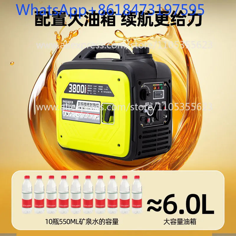 generator 220v high power small household frequency conversion silent mini outdoor camping portable