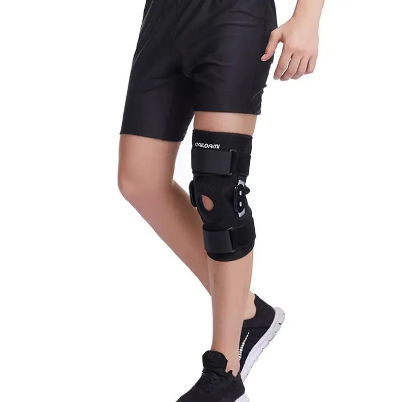 1PC Knee Brace with Dual Metal Side Stabilizers Knee Pad Support Adjustable Patella Protector Arthritis Joint Pain Sports Guard
