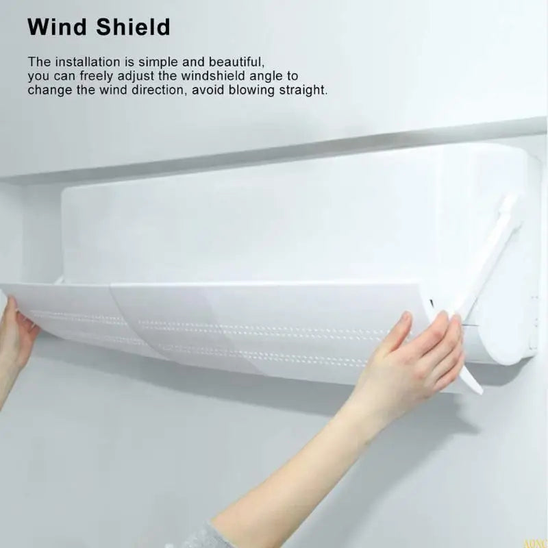A0NC Adjustable Air Conditioning Wind Deflector Baffle Dust Cover Anti Direct Blowing