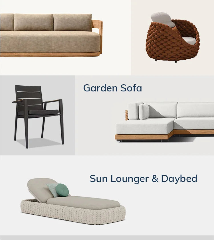 High end Teak Wood Sofa Villa Courtyard Open-air Furniture Combination Hotel Outdoor Waterproof Garden Leisure Sofa Coffee Table