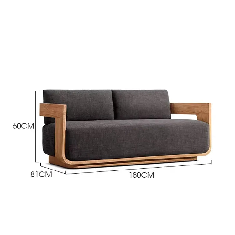 # Luxury Durable Minimalist Design Outdoor Teak Wood Furniture Modern Style Farmhouse Garden Sofa For Hotel Park