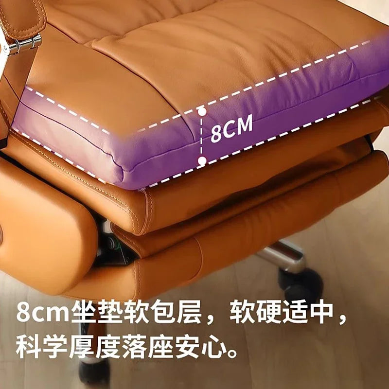 Luxurious Boss Office Chairs Armchair Relaxing Comfort Modern Office Chairs Recliner Sedentary Office Furniture Bureaustoel LLOC