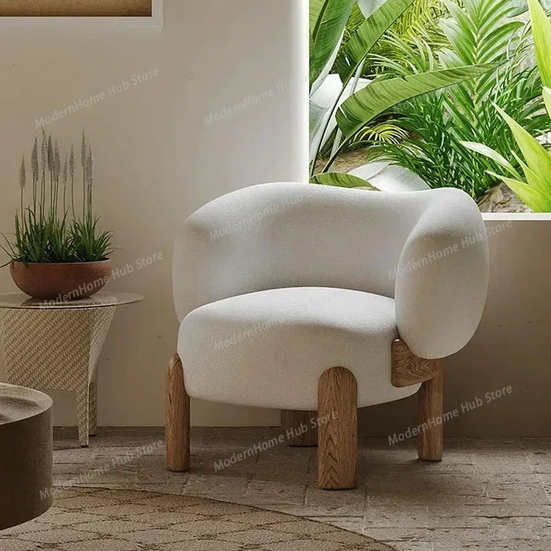 European Reception Living Room Sofa Relax Quilted Grande Armchair Living Room Sofa Wood Legs Divano Letto Lounge Chair Lazy Sofa