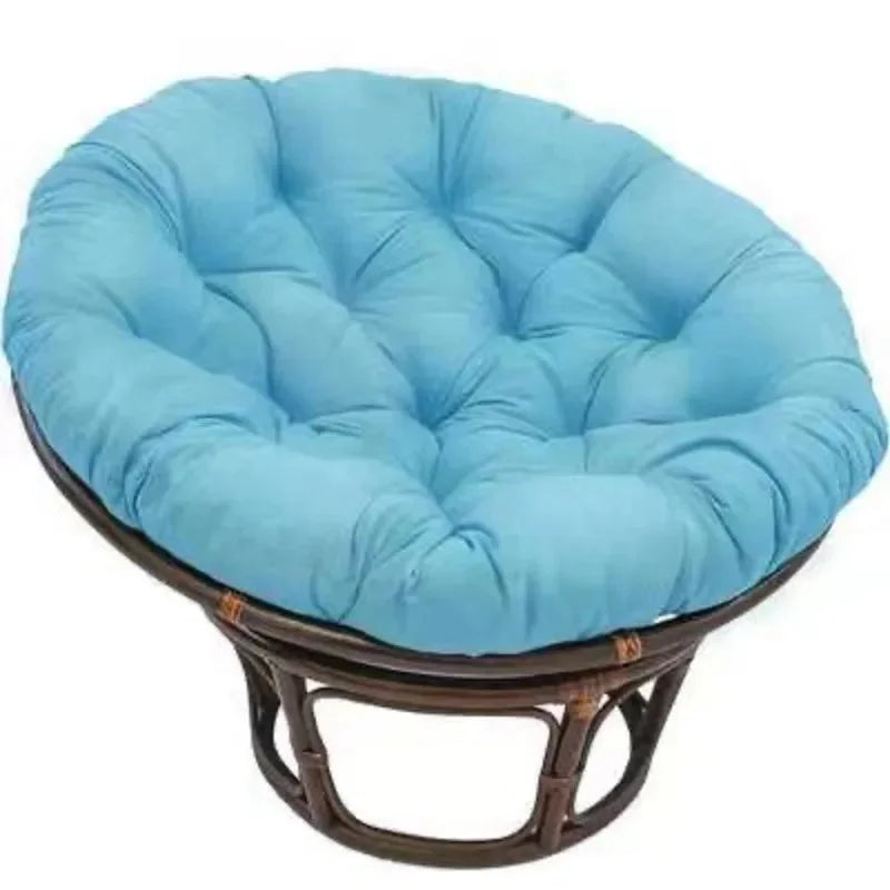 Round Papasan Chair Cushion Thick Soft Rocking Basket Seat Pad Indoor Outdoor Patio Garden Floor Pillow