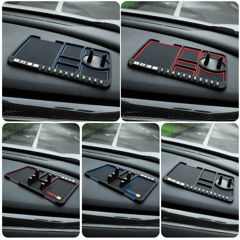 Multi-Functional Car Anti-Slip Mat Auto Phone Holder Non Slip Sticky Anti Slide Dash Phone Mount Silicone Dashboard Car Pad Mat