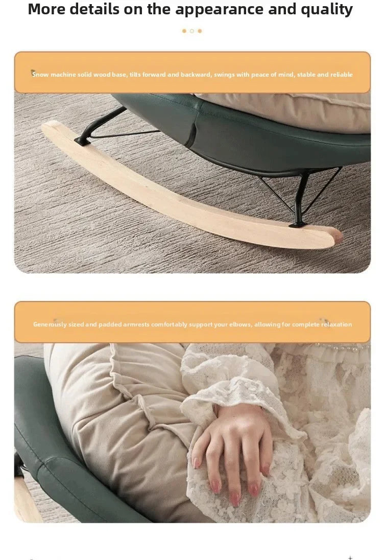 White Sofa Style Single Relax Chair Balcony Living Room Bedroom Nordic Italian Casual Lounger Sofa Home Furniture Sofa Chair