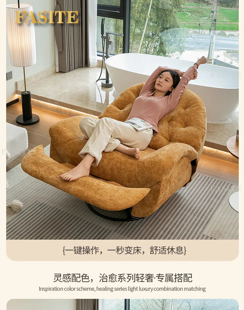 Multifunctional lazy sofa first-class space capsule living room sofa reclining chair